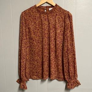 Emily Wonder Floral Top Large New with Tags
